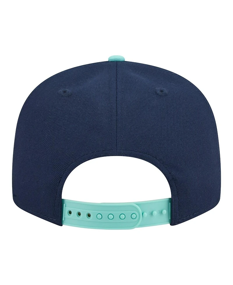 New Era Men's Navy/Turquoise Chicago Cubs 2-Tone Color Pack 9FIFTY Snapback Hat