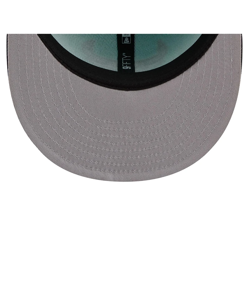 New Era Men's Turquoise/Charcoal Chicago Bulls Color Pack Two-Tone 9FIFTY Snapback Hat