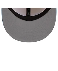 New Era Men's Cream/Carolina Blue North Carolina Tar Heels Two-Tone Script 59FIFTY Fitted Hat