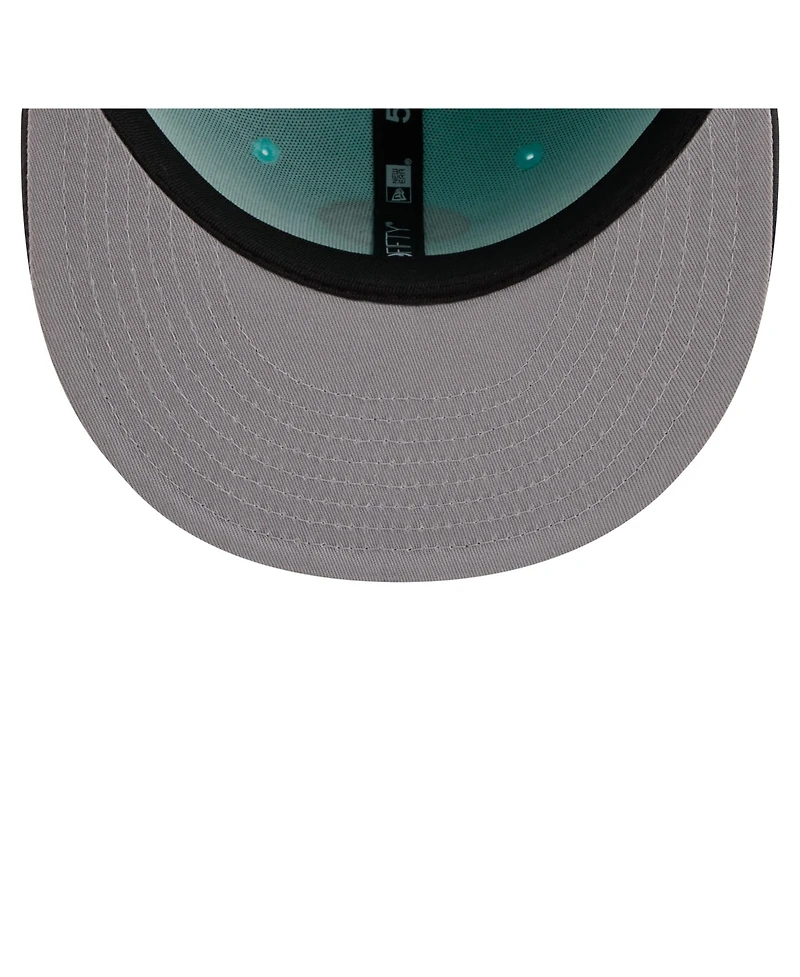 New Era Men's Turquoise/Charcoal Philadelphia Phillies Two-Tone Color Pack 59FIFTY Fitted Hat