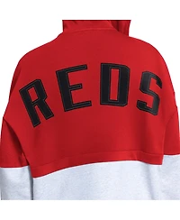 Starter Women's Red/Heather Gray Cincinnati Reds Wishbone Full-Zip Hoodie