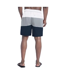 G-iii Sports by Carl Banks Men's White/Navy Dallas Cowboys Sunrise Volley Swim Shorts