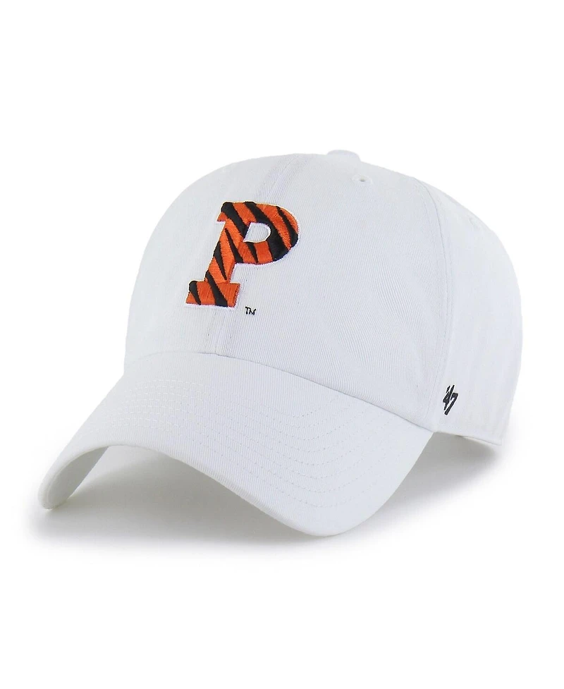 '47 Brand Men's White Princeton Tigers Clean Up Adjustable Hat