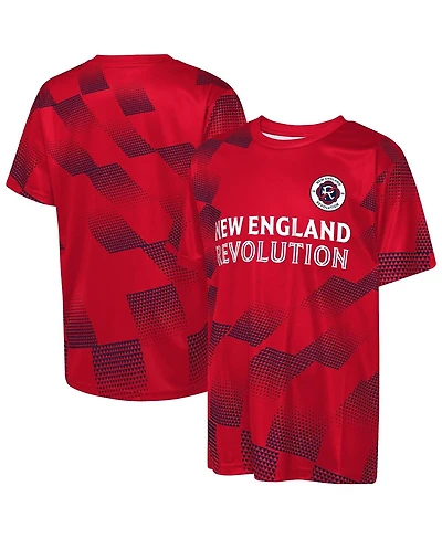 Outerstuff Big Boys and Girls Red New England Revolution Sheer Thrill T-Shirt