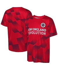 Outerstuff Big Boys and Girls Red New England Revolution Sheer Thrill T-Shirt
