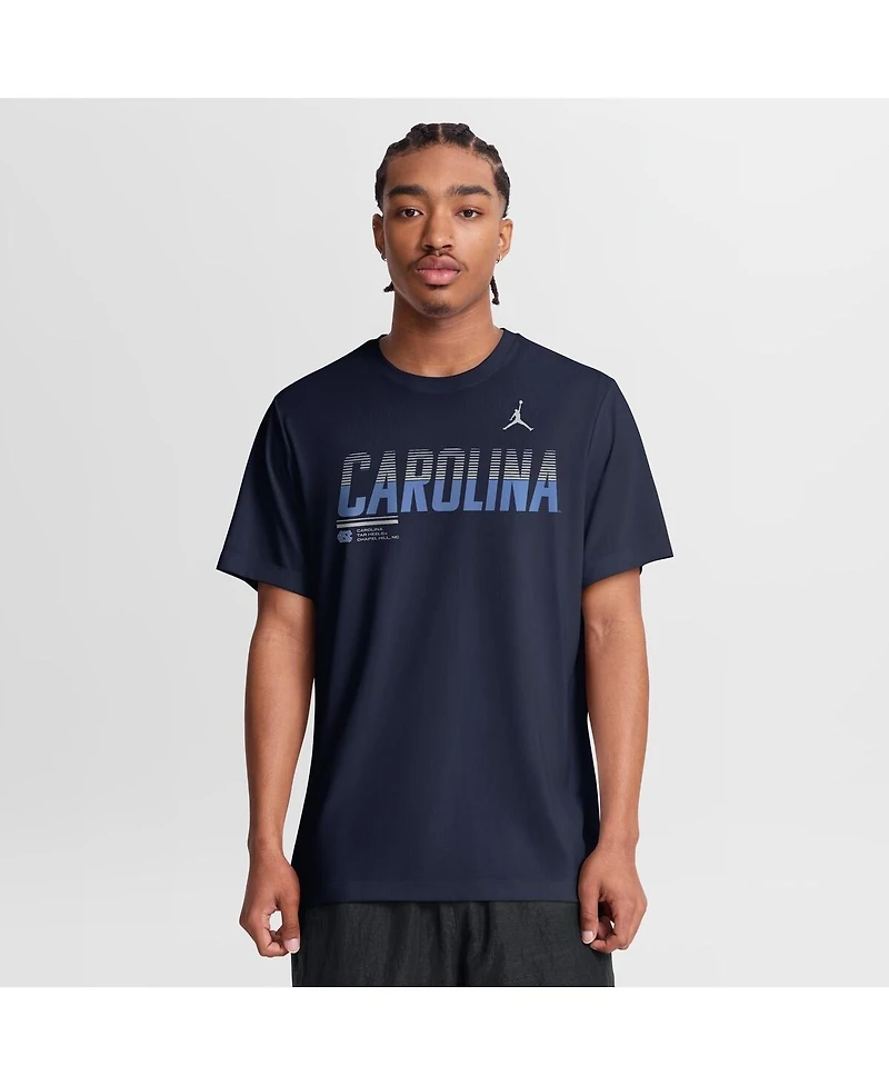 Jordan Men's Navy North Carolina Tar Heels Sideline Legend Dri-fit T-Shirt