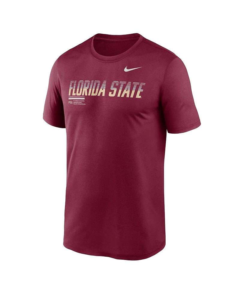 Nike Men's Garnet Florida State Seminoles Sideline Legend Dri-fit T-Shirt