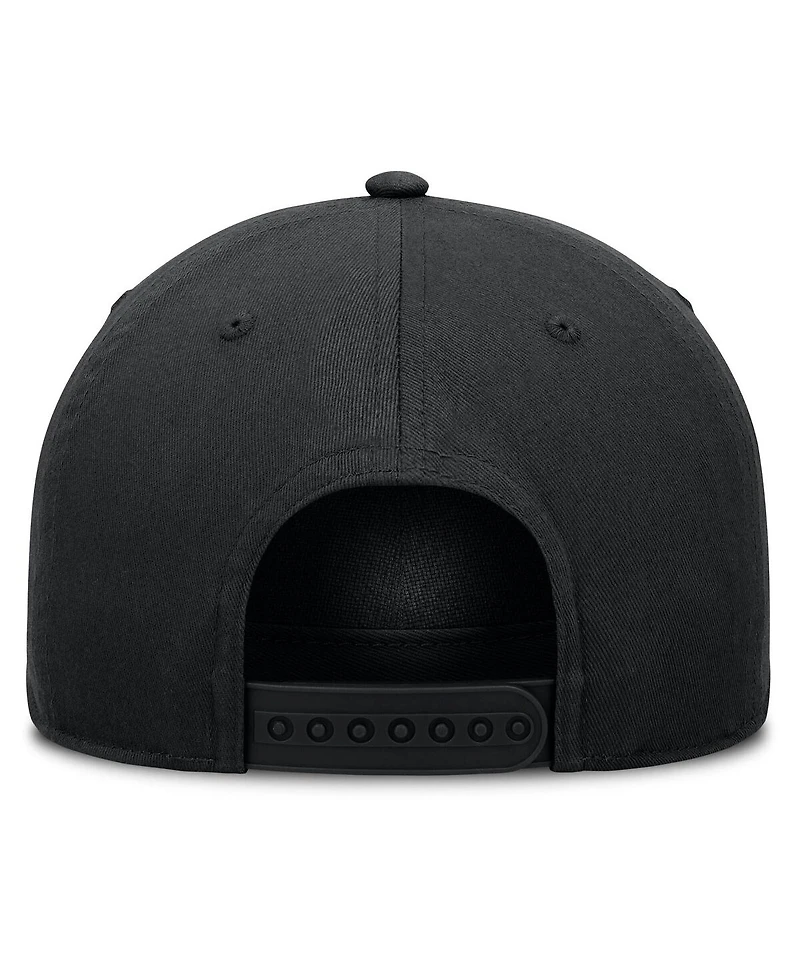 Nike Men's Black Chicago Cubs Rise Dri-fit A-Frame Adjustable Hat