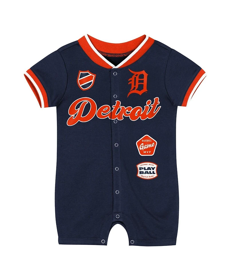 Outerstuff Baby Boys and Girls Navy Detroit Tigers Pinch Coverall