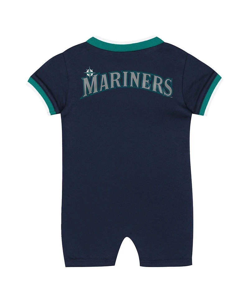 Outerstuff Baby Boys and Girls Navy Seattle Mariners Pinch Coverall