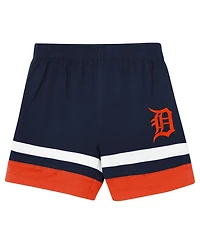 Outerstuff Toddler 2-Piece Navy Detroit Tigers Ground Ball T-Shirt and Shorts Set