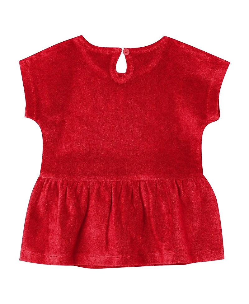 Outerstuff Girls Toddler 2-Piece Red Philadelphia Phillies Hop Base Fashion T-Shirt and Shorts Set