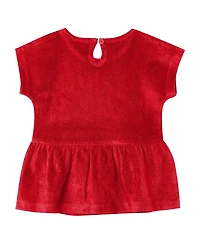 Outerstuff Girls Toddler 2-Piece Red Philadelphia Phillies Hop Base Fashion T-Shirt and Shorts Set
