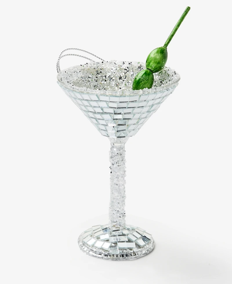 Holiday Lane Disco Brights Cocktail Glass Ornament, Macy's Exclusive