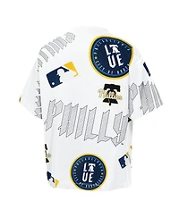 Outerstuff Big Boys and Girls White Philadelphia Phillies Circus Catch T-Shirt