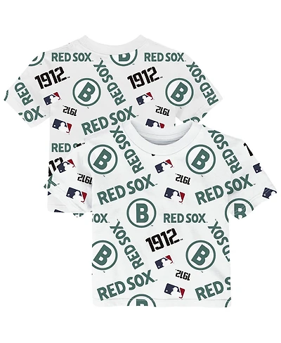 Outerstuff Toddler White Boston Red Sox City Connect Game Day T-Shirt