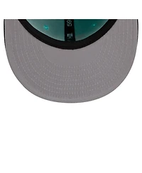 New Era Men's Turquoise/Charcoal Los Angeles Dodgers Two-Tone Color Pack 59FIFTY Fitted Hat