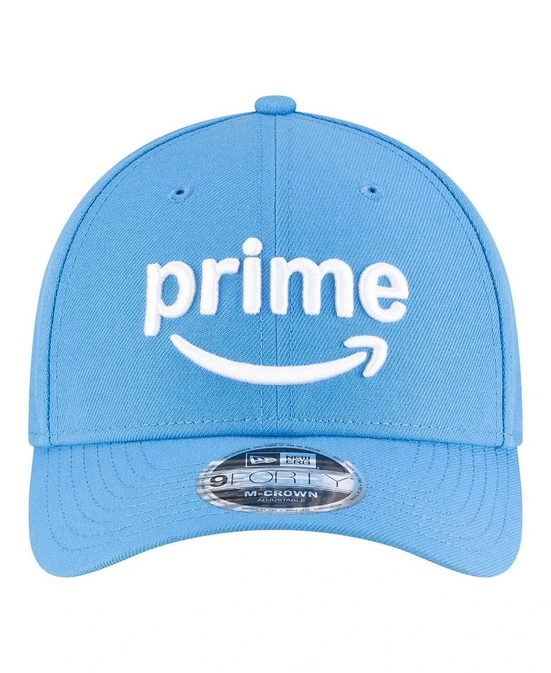 New Era Men's Light Blue Chase Elliott Amazon Prime 9FORTY M-Crown Adjustable Hat