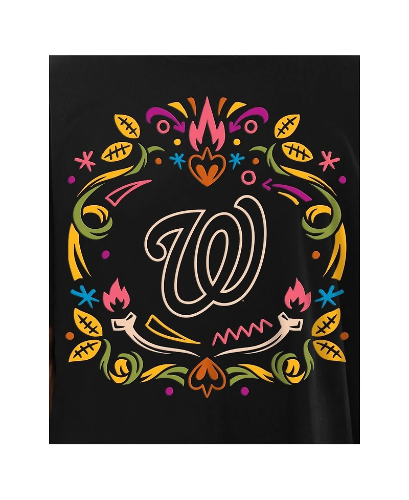 New Era Men's Black Washington Nationals Dia De Los Muertos T-Shirt