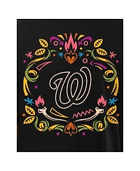 New Era Men's Black Washington Nationals Dia De Los Muertos T-Shirt