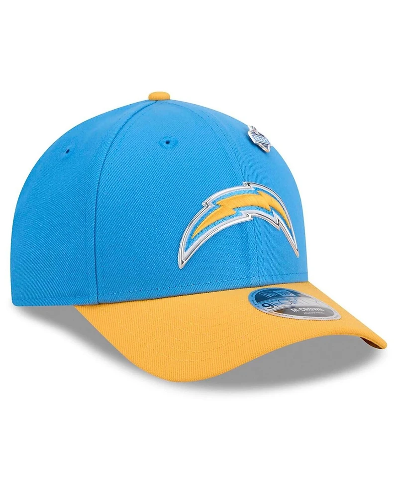New Era Men's Powder Blue/Gold Los Angeles Chargers 2026 Nfl Draft 9FORTY M-Crown Adjustable Hat