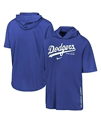 Nike Big Boys and Girls Royal Los Angeles Dodgers Dri-fit Hooded T-Shirt