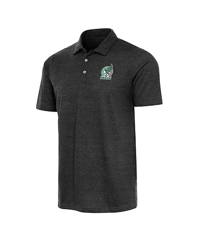 Antigua Men's Heather Black Mexico National Team Peak Polo Shirt