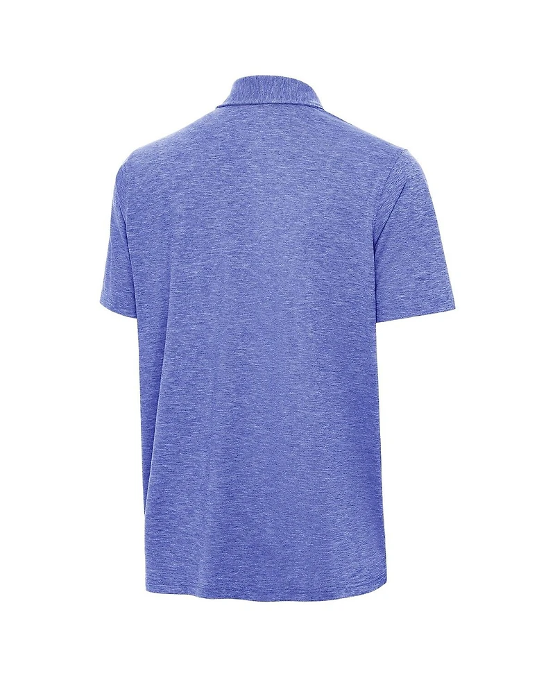 Antigua Men's Heather Royal Los Angeles Dodgers Back-to-Back World Series Champions Par 3 Polo Shirt