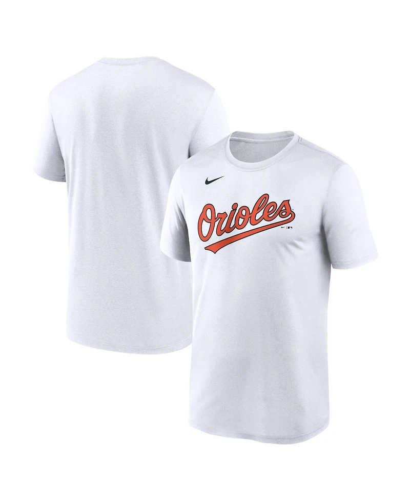 Nike Men's White Baltimore Orioles New Legend Wordmark Dri-fit T-Shirt