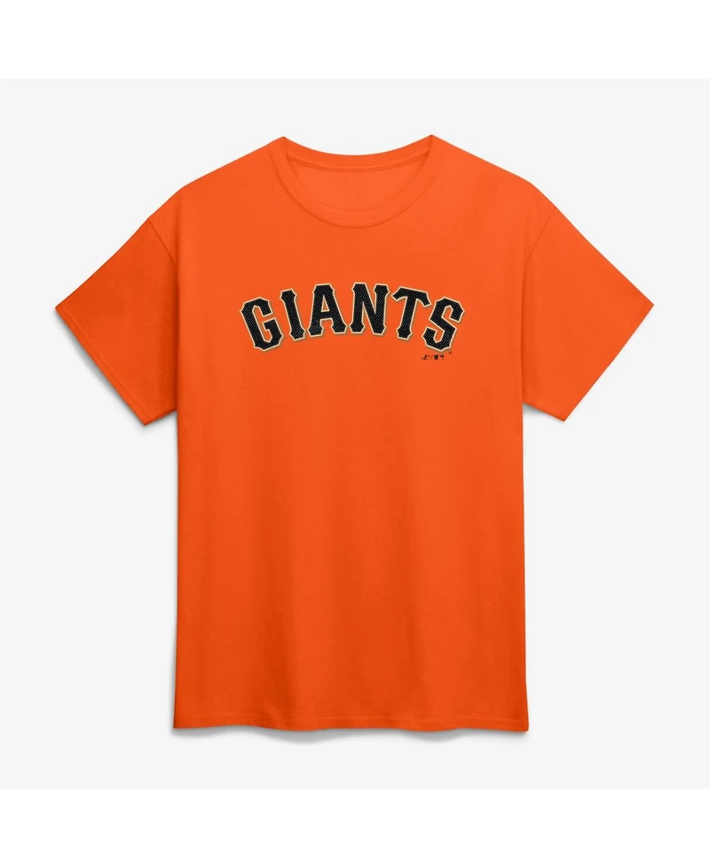 Logo Athletic Men's Orange San Francisco Giants Wordmark T-Shirt