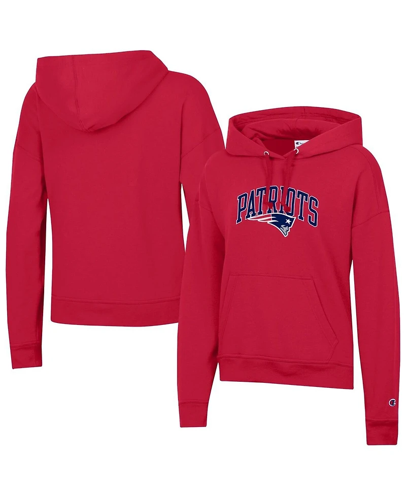 Champion Women's Red New England Patriots Powerblend Hoodie