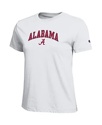 Champion Women's White Alabama Crimson Tide Arched Over Logo T-Shirt