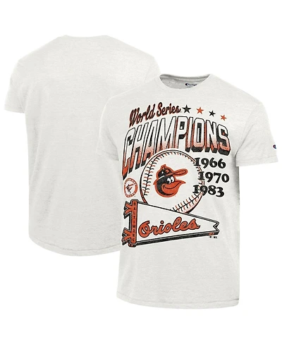 Champion Men's White Baltimore Orioles Winning Tradition Cooperstown Tri-Blend T-Shirt
