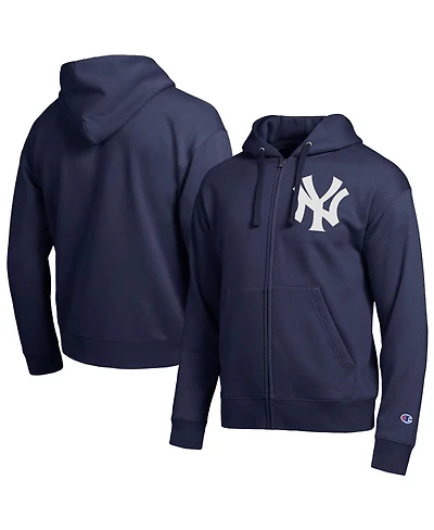 Champion Men's Navy New York Yankees All-Star Full-Zip Hoodie