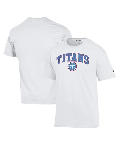 Champion Men's White Tennessee Titans Arch Over Logo T-Shirt