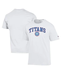 Champion Men's White Tennessee Titans Arch Over Logo T-Shirt