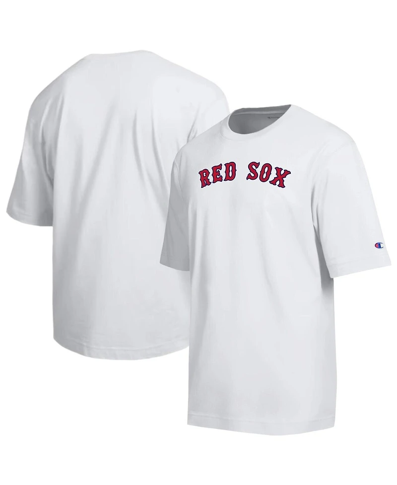 Champion Men's White Boston Red Sox All Star Arched Chenille Wordmark T-Shirt