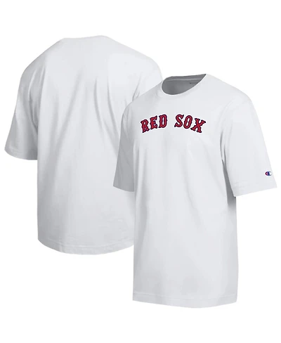 Champion Men's White Boston Red Sox All Star Arched Chenille Wordmark T-Shirt