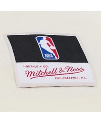 Mitchell & Ness Men's Cream Los Angeles Lakers Hardwood Classics Chainstitch Premium T-Shirt