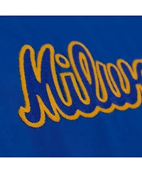 Mitchell & Ness Men's Royal Milwaukee Brewers Wild Pitch Ringer T-Shirt