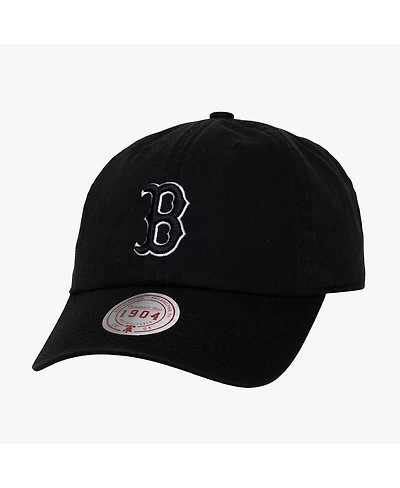 Mitchell & Ness Men's and Women's Black White Boston Red Sox 1904 Strapback Adjustable Hat