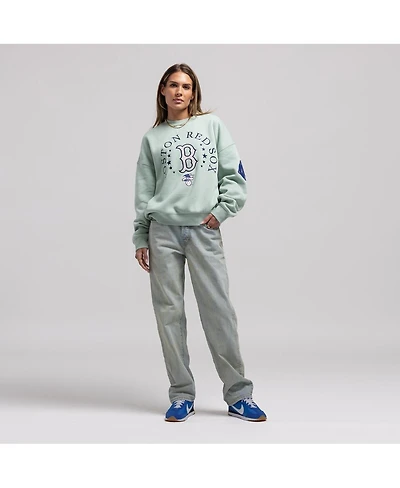 Mitchell & Ness Women's Green Boston Red Sox Yacht Rock Sweatshirt