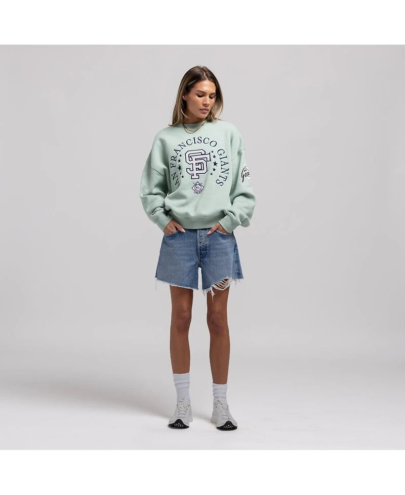 Mitchell & Ness Women's Green San Francisco Giants Yacht Rock Sweatshirt