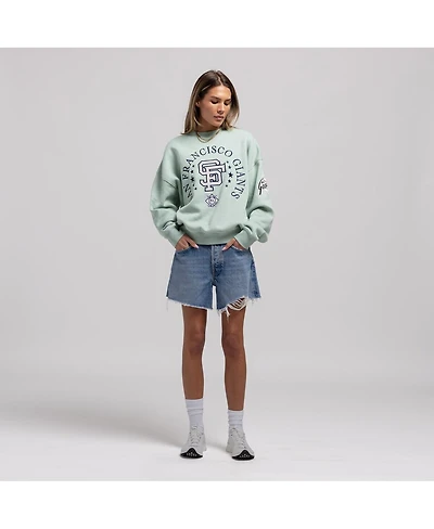 Mitchell & Ness Women's Green San Francisco Giants Yacht Rock Sweatshirt