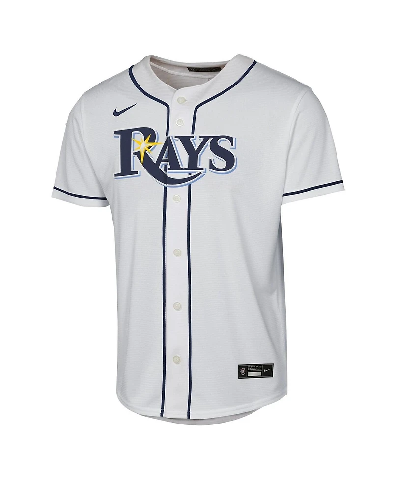 Nike Big Boys and Girls Junior Caminero White Tampa Bay Rays Home Replica Player Jersey