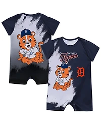 Outerstuff Baby Boys and Girls Navy Detroit Tigers Mascot Bodysuit