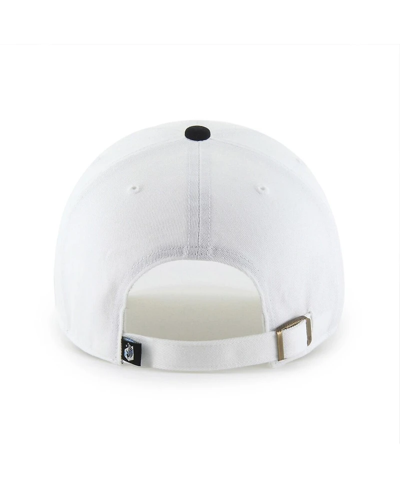 '47 Brand Men's White Minnesota United Fc Two-Tone Clean Up Adjustable Hat