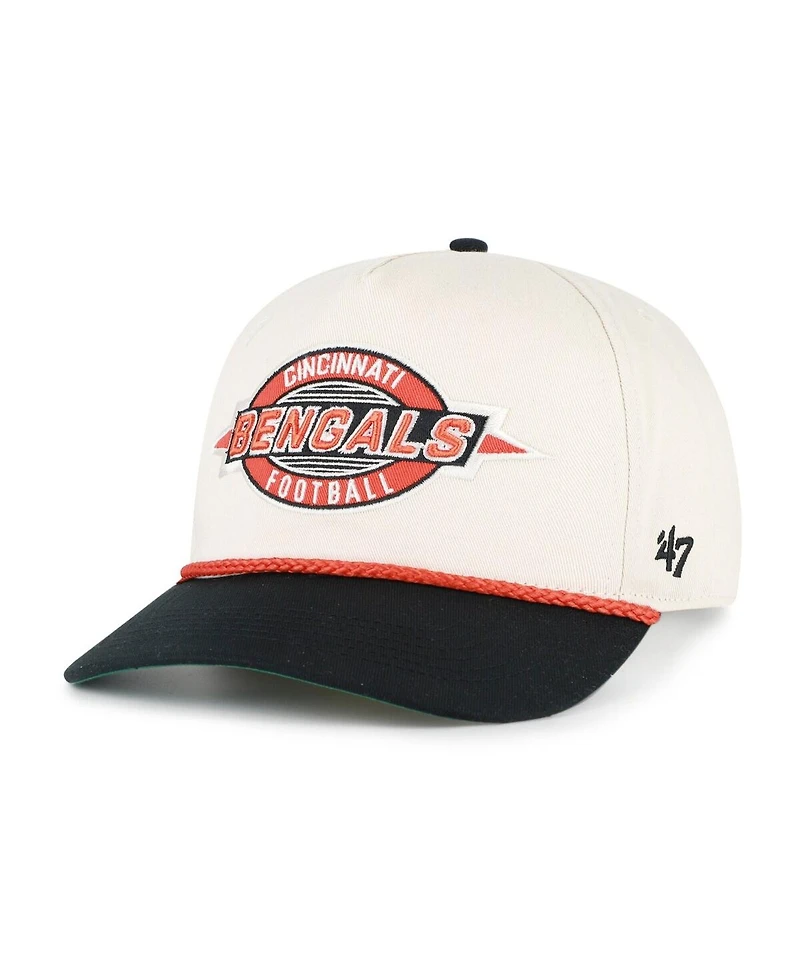 '47 Brand Men's Natural Cincinnati Bengals Frame Out Two Tone Hitch Adjustable Hat