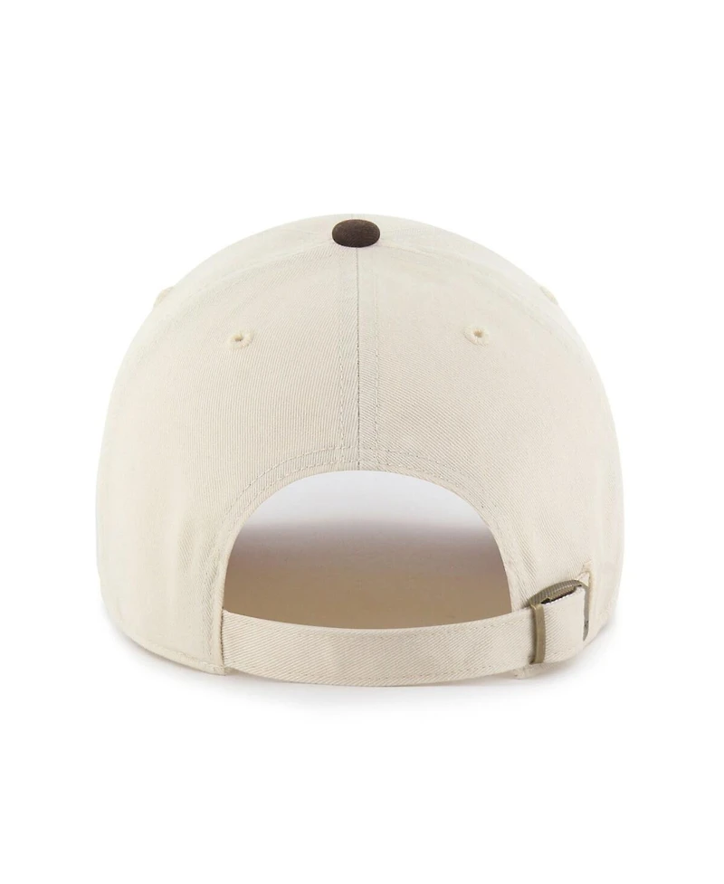 '47 Brand Men's Natural/Brown Houston Astros Two-Tone Fashion Clean Up Adjustable Hat