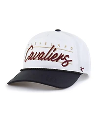 '47 Brand Men's White Cleveland Cavaliers Brrr° Condor Two-Tone Hitch Rope Adjustable Hat